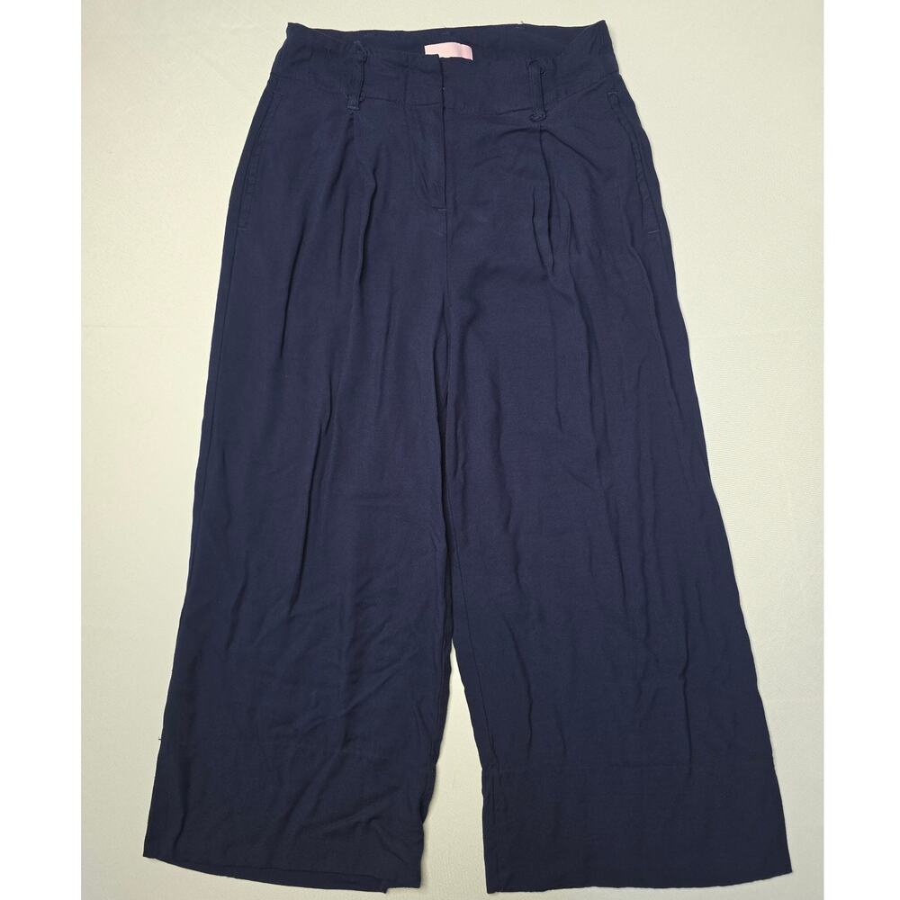 Joules navy blue wide-leg culotte trousers Size 4
